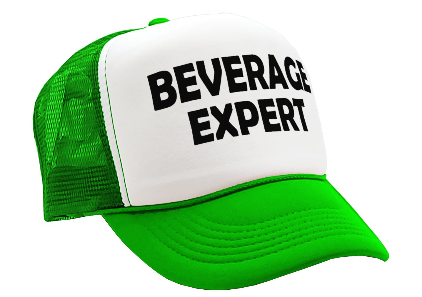 BEVERAGE EXPERT - beer wine liquor party - Vintage Retro Style Trucker Cap Hat - Five Panel Retro Style TRUCKER Cap