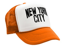 Load image into Gallery viewer, NEW YORK CITY - retro mod lennon meme - Vintage Retro Style Trucker Cap Hat - Five Panel Retro Style TRUCKER Cap
