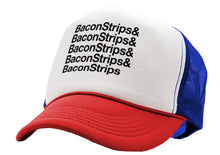 Load image into Gallery viewer, BACON STRIPS - epic food show - Vintage Retro Style Trucker Cap Hat - Five Panel Retro Style TRUCKER Cap
