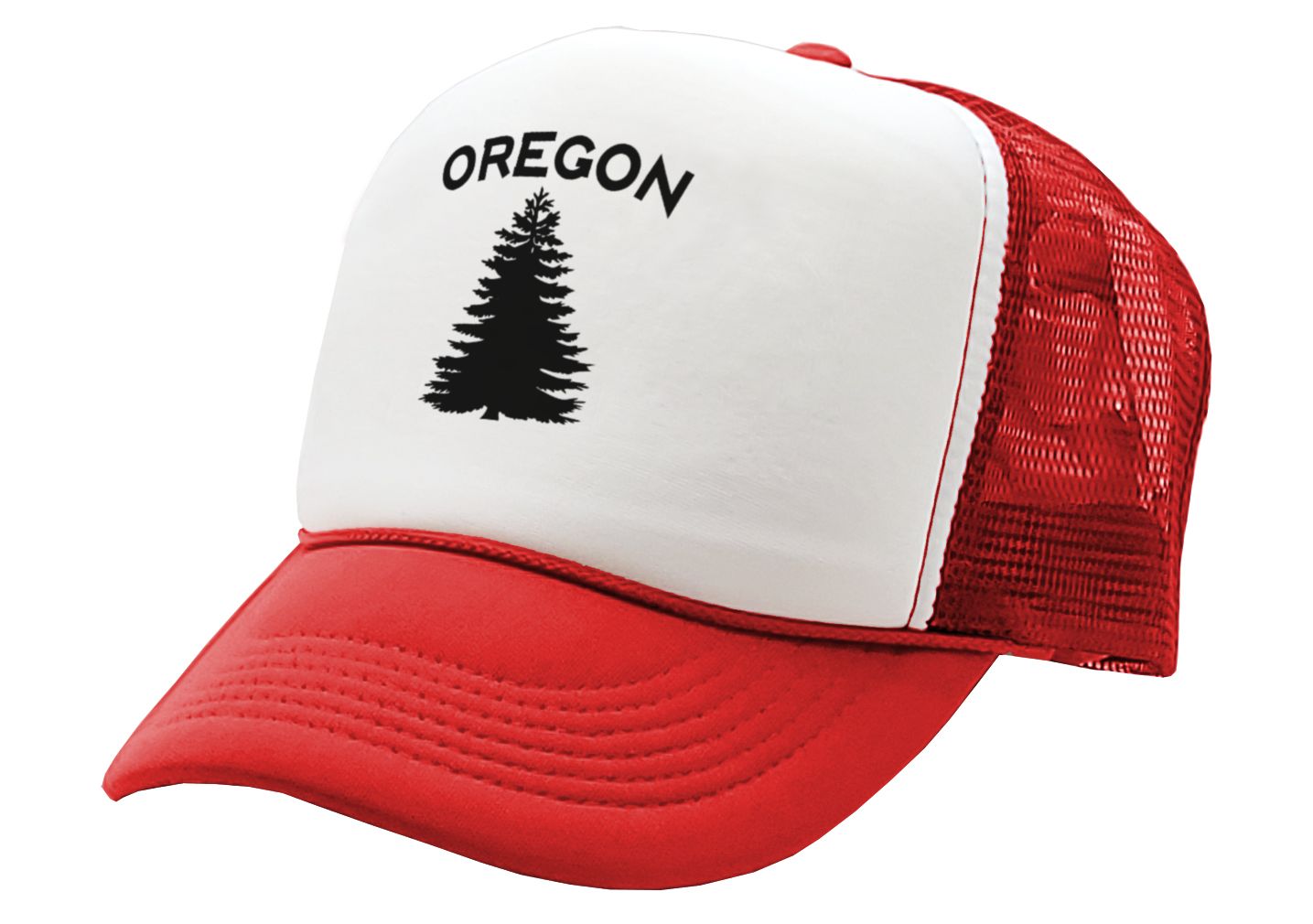 OREGON - us state salem portland beaver - Adult Trucker Cap Hat - Five Panel Retro Style TRUCKER Cap