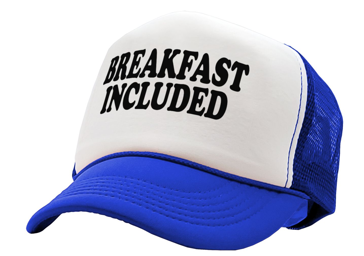 BREAKFAST INCLUDED - Five Panel Retro Style TRUCKER Cap