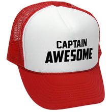 Load image into Gallery viewer, CAPTAIN AWESOME - Retro Vintage Mesh Trucker Cap Hat - Five Panel Retro Style TRUCKER Cap
