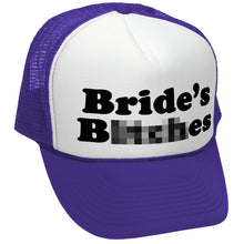 Load image into Gallery viewer, BRIDE&#39;S BITCHES - wedding marriage party bride - Vintage Retro Style Trucker Cap Hat - Five Panel Retro Style TRUCKER Cap
