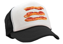 Load image into Gallery viewer, BACON - delicious breakfast ham - Vintage Retro Style Trucker Cap Hat - Five Panel Retro Style TRUCKER Cap
