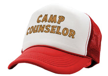 Load image into Gallery viewer, CAMP COUNSELOR - nature wilderness guide tourist - Unisex Adult Trucker Cap Hat - Five Panel Retro Style TRUCKER Cap
