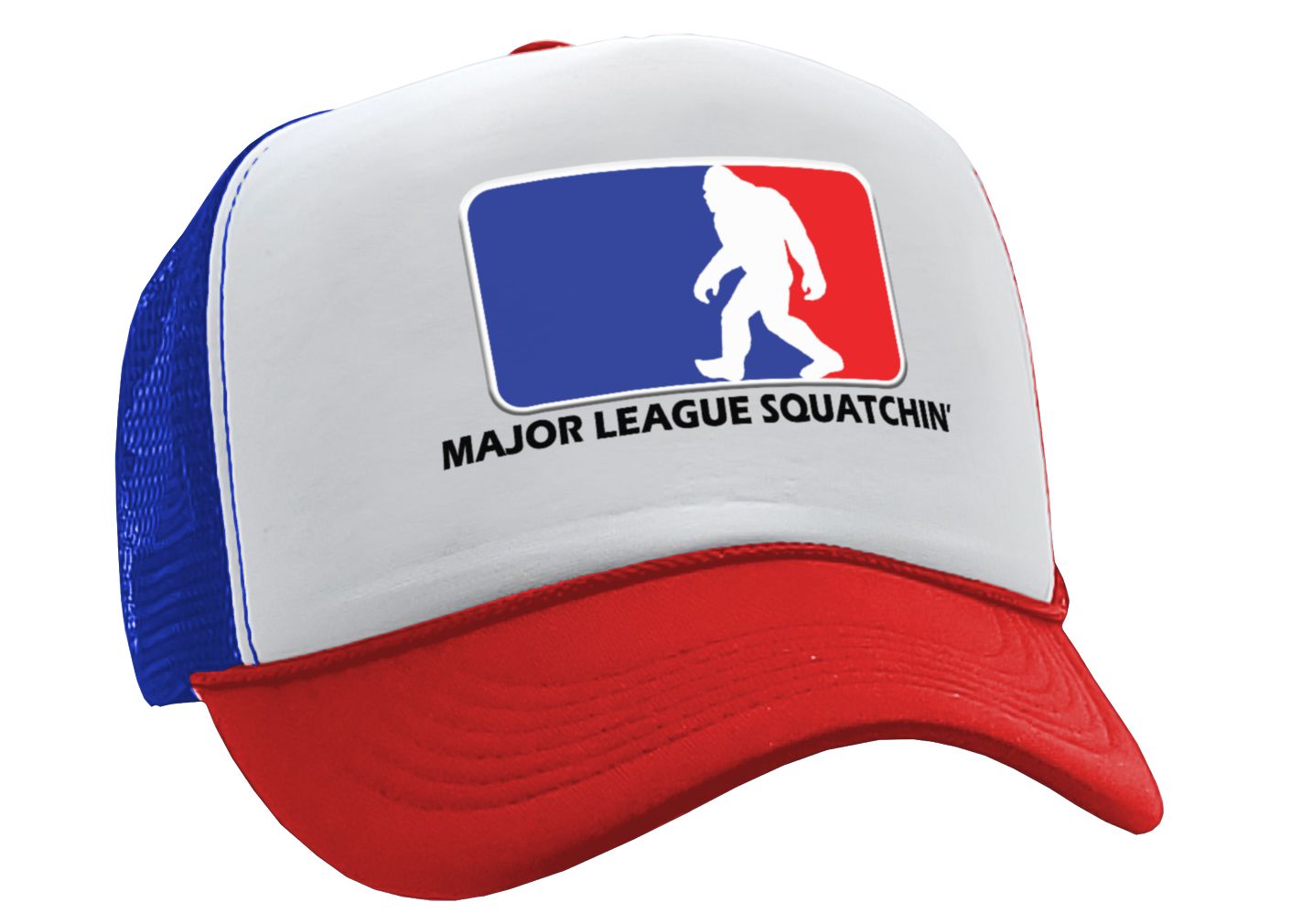 MAJOR LEAGUE SQUATCHIN' - Five Panel Retro Style TRUCKER Cap