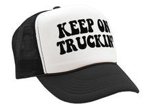 Load image into Gallery viewer, KEEP ON TRUCKIN&#39; - trucker groovy - Vintage Retro Style Trucker Cap Hat - Five Panel Retro Style TRUCKER Cap
