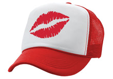 Load image into Gallery viewer, SEXY LIPS - kiss lipstick hot - Vintage Retro Style Trucker Cap Hat - Five Panel Retro Style TRUCKER Cap
