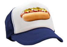 Load image into Gallery viewer, HOT DOG - Concession Truck Fair Carnival Snack - Vintage Retro Style Trucker Cap Hat - Five Panel Retro Style TRUCKER Cap
