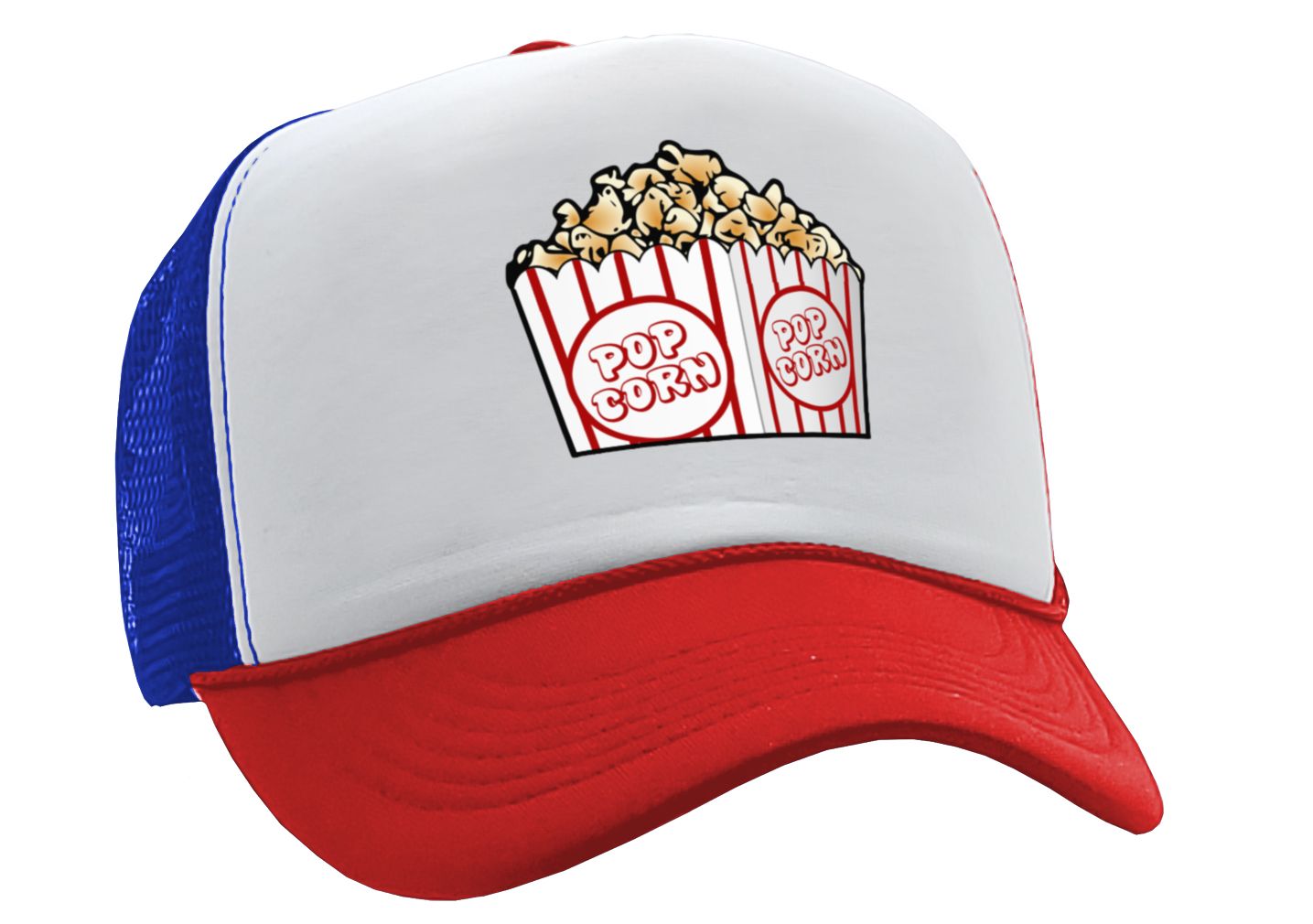 POPCORN - Five Panel Retro Style TRUCKER Cap