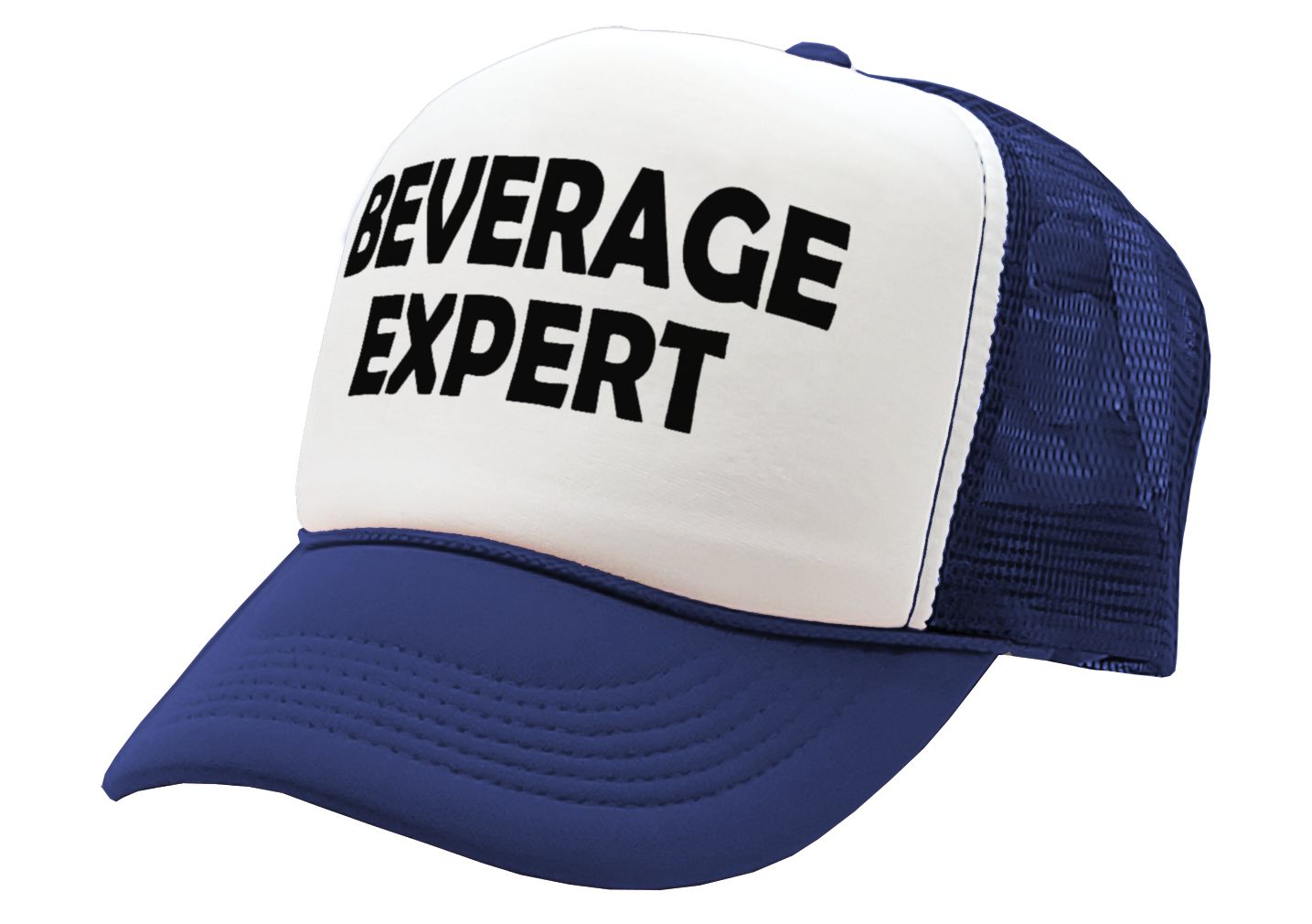 BEVERAGE EXPERT - beer wine liquor party - Vintage Retro Style Trucker Cap Hat - Five Panel Retro Style TRUCKER Cap