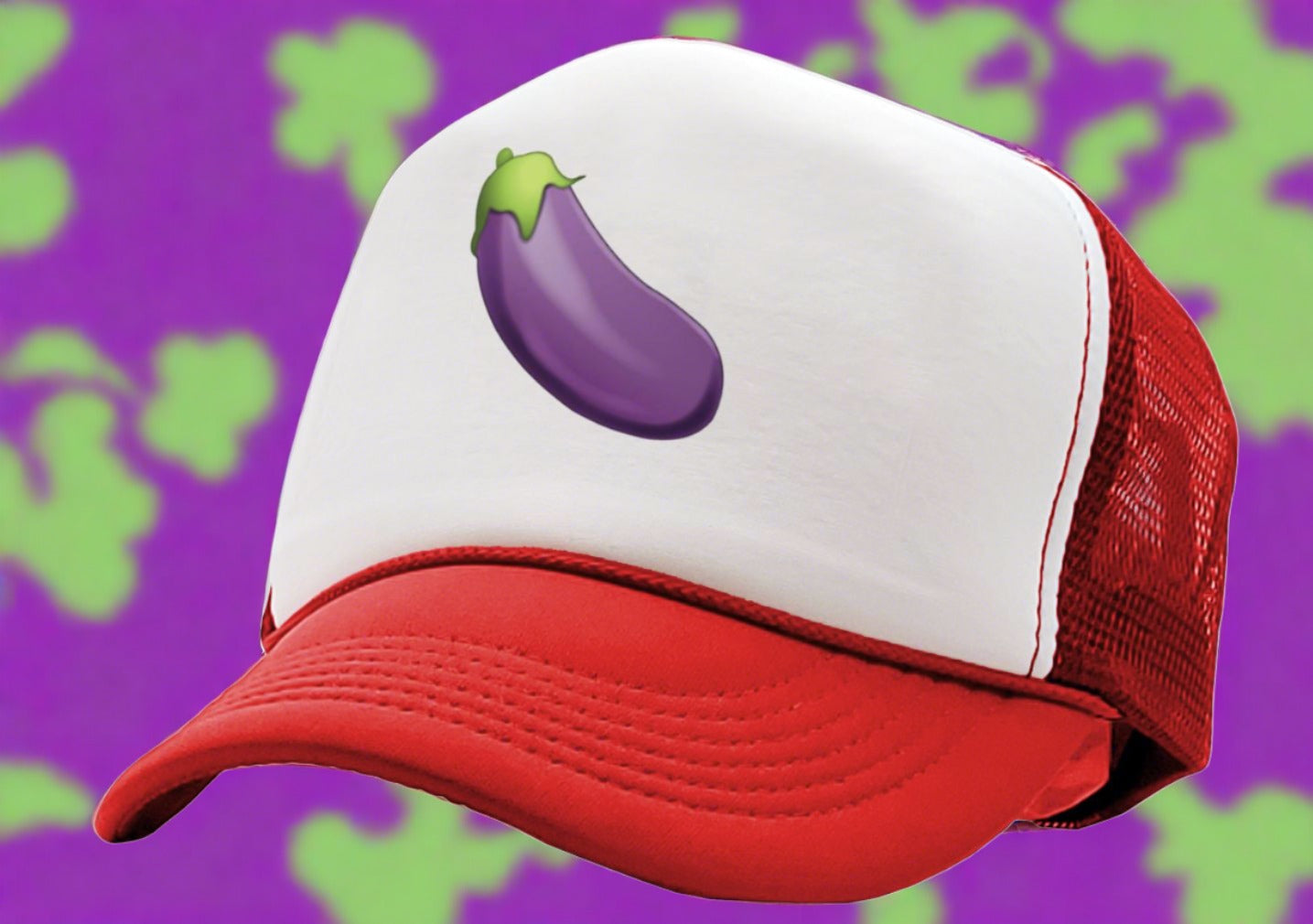 Eggplant boner - Five Panel Retro Style TRUCKER Cap