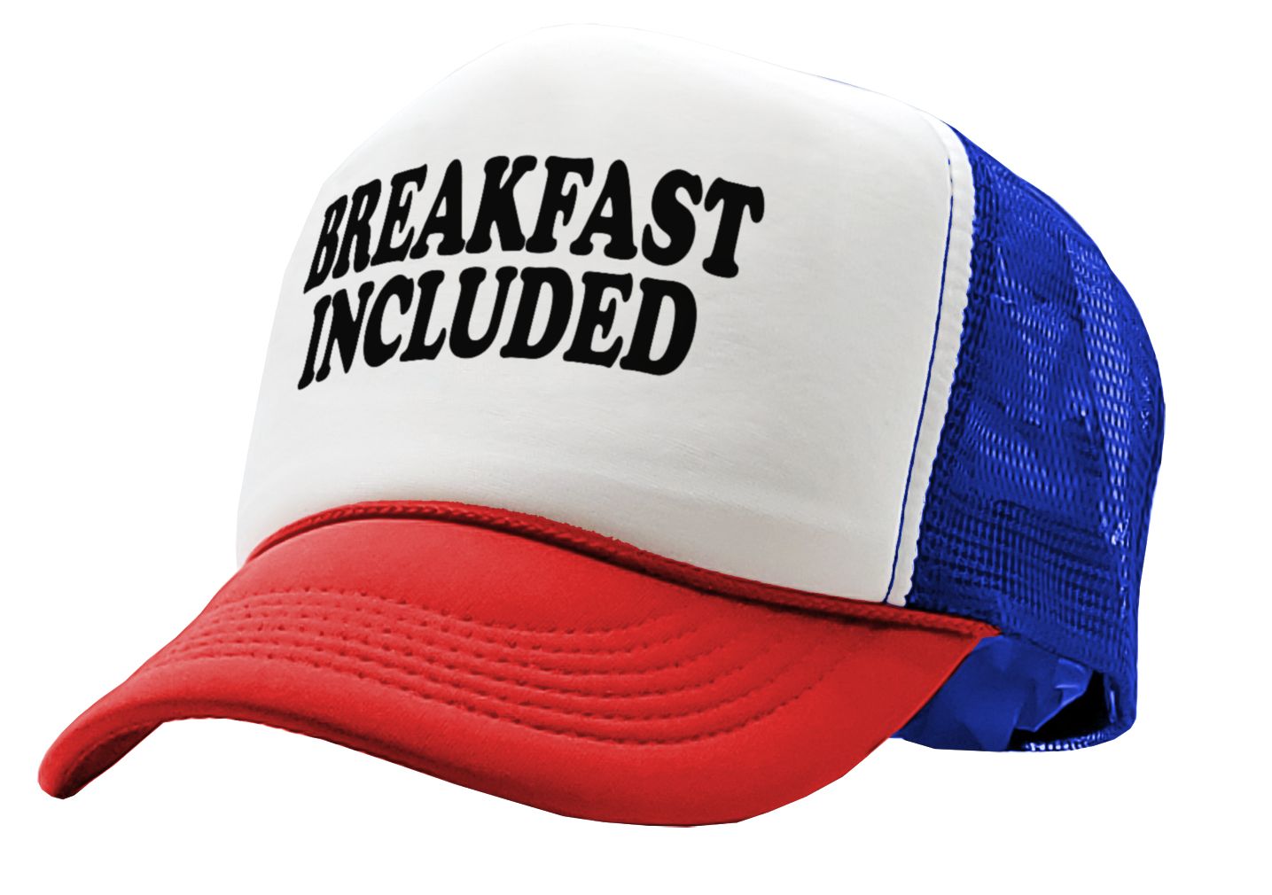 BREAKFAST INCLUDED - Five Panel Retro Style TRUCKER Cap