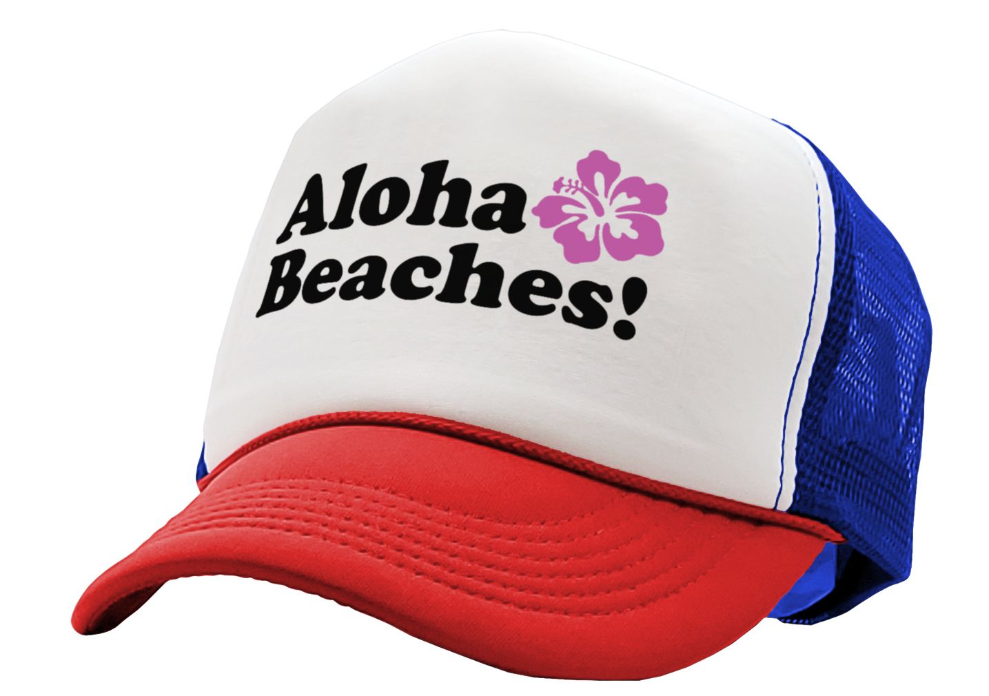 Aloha Beaches - Five Panel Retro Style TRUCKER Cap