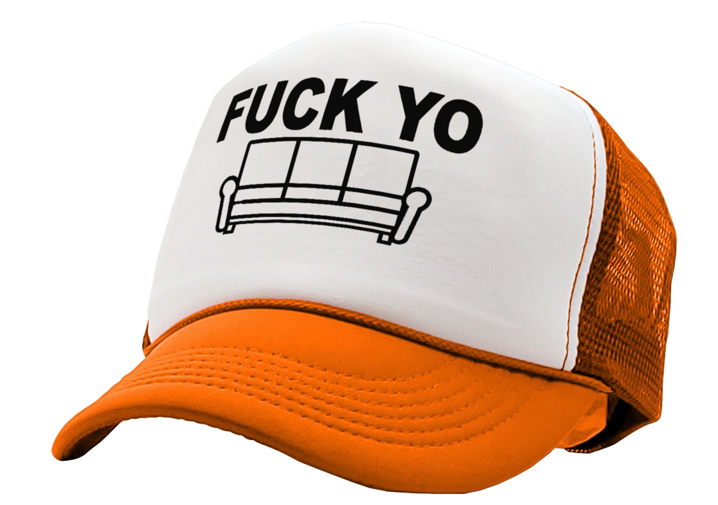 F___ YO COUCH - chappelle james show your - Vintage Retro Style Trucker Cap Hat - Five Panel Retro Style TRUCKER Cap