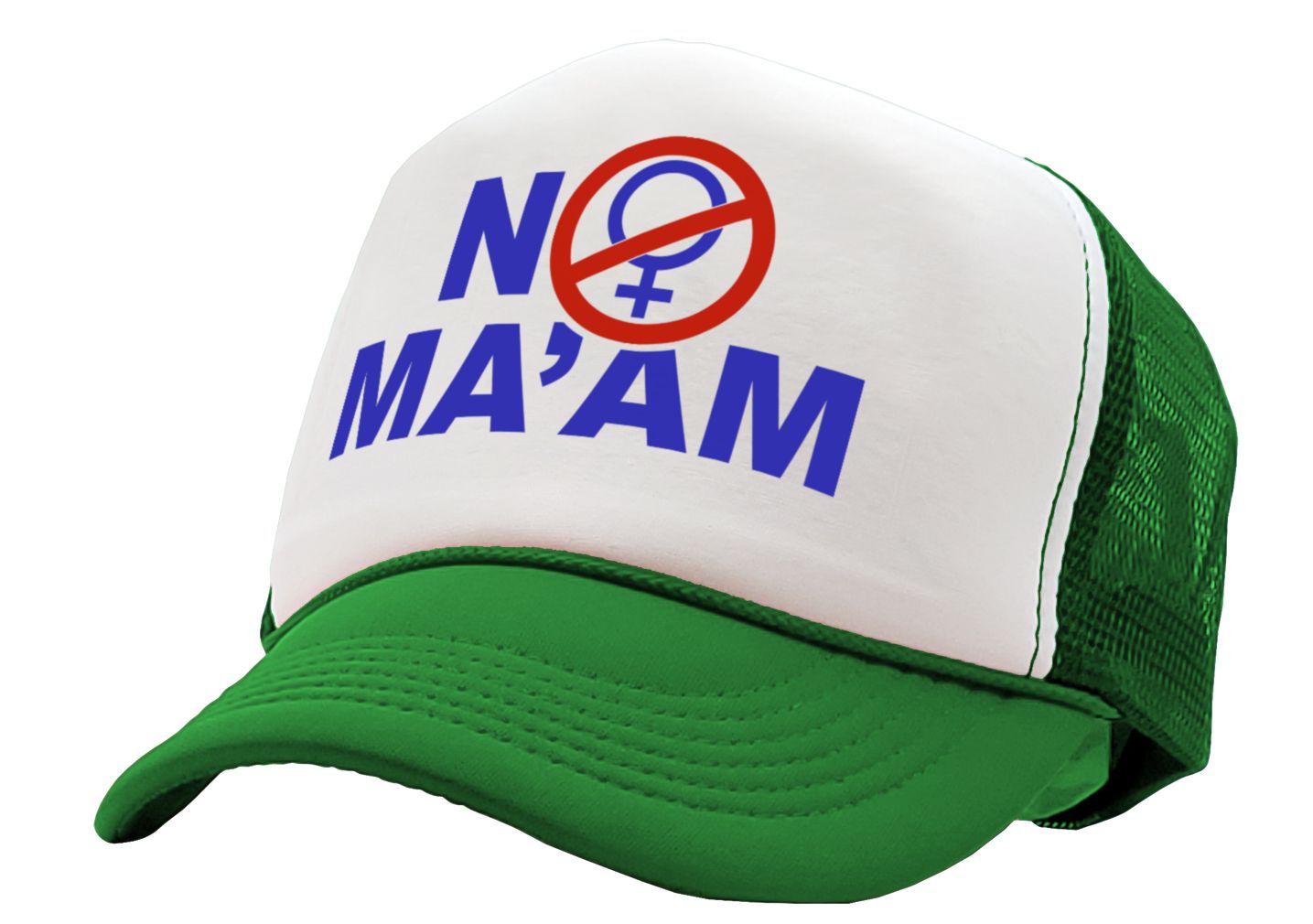 NO MAAM - funny bundy married show - Vintage Retro Style Trucker Cap Hat - Five Panel Retro Style TRUCKER Cap