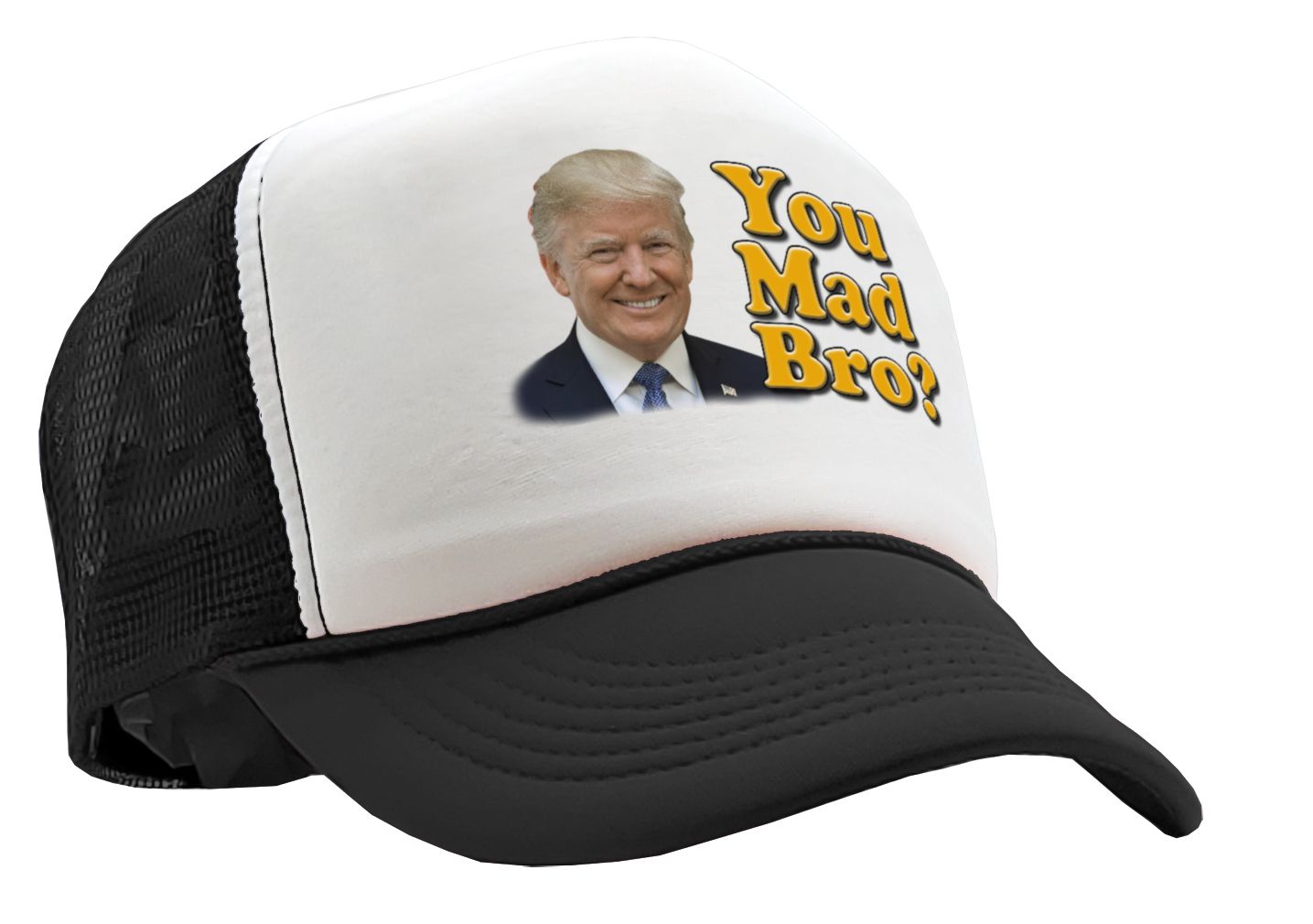 You Mad Bro - Five Panel Retro Style TRUCKER Cap