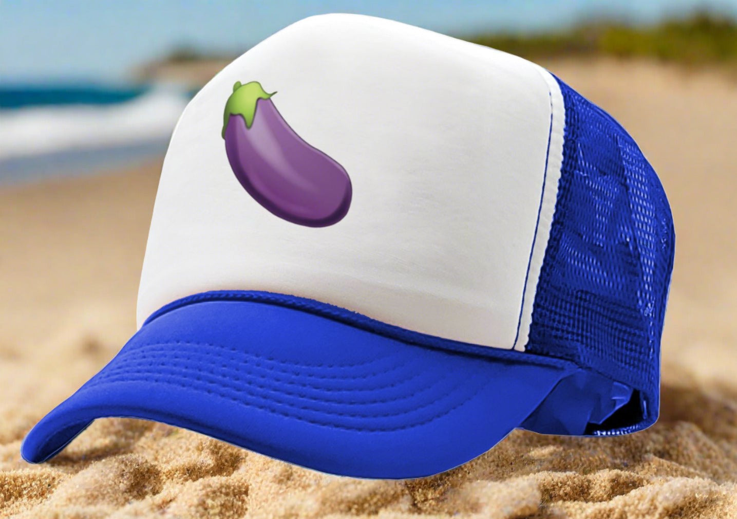 Eggplant boner - Five Panel Retro Style TRUCKER Cap