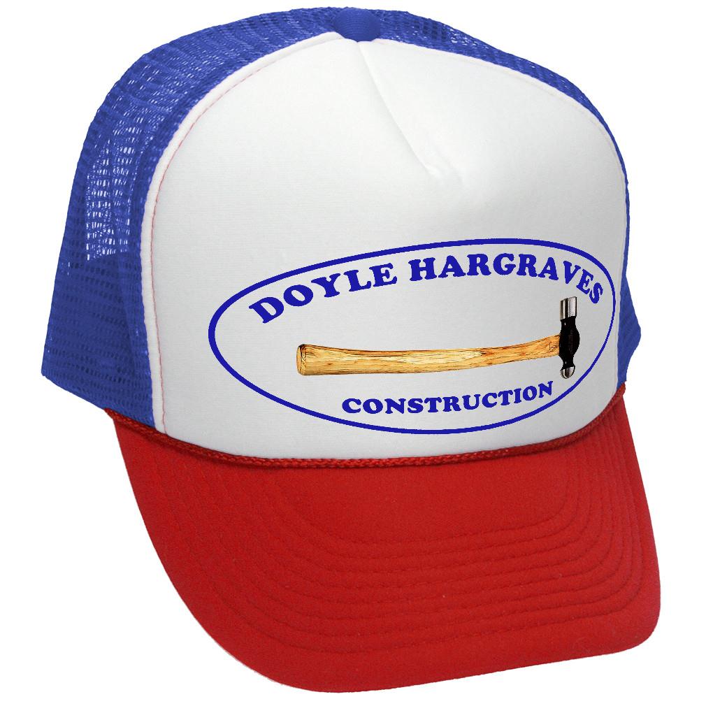 DOYLE HARGRAVES CONSTRUCTION movie - Vintage Retro Style Trucker Cap Hat - Five Panel Retro Style TRUCKER Cap