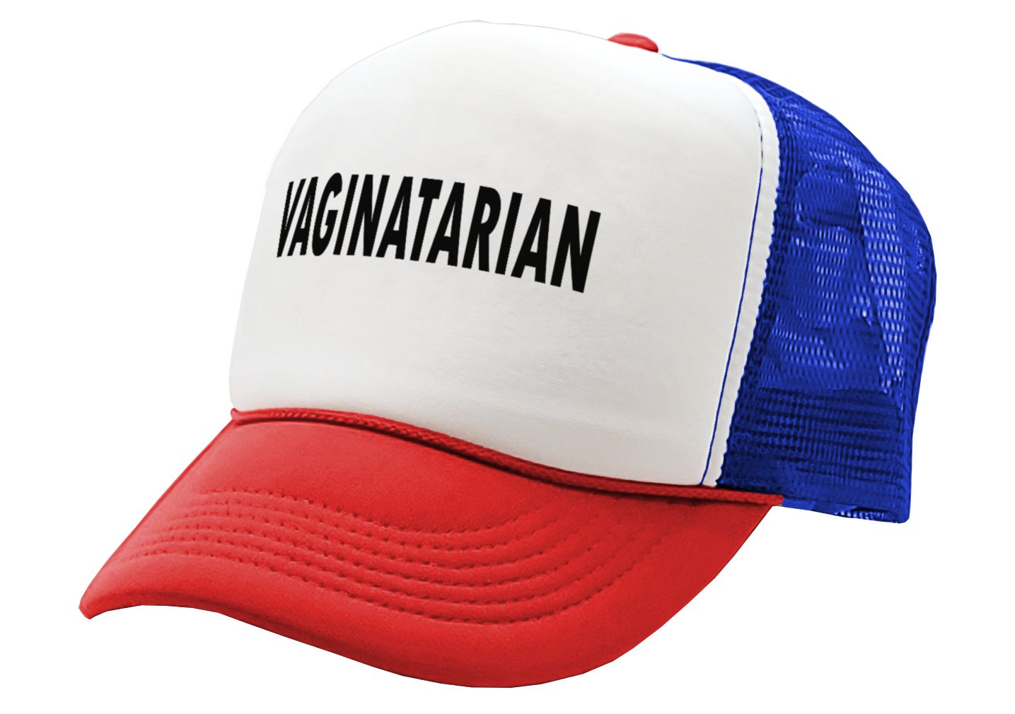 VAGINATARIAN - Five Panel Retro Style TRUCKER Cap