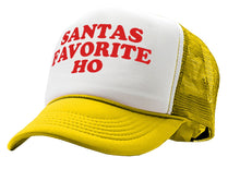 Load image into Gallery viewer, SANTAS FAVORITE HO - christmas claus funny - Vintage Retro Style Trucker Cap Hat - Five Panel Retro Style TRUCKER Cap
