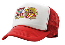 Load image into Gallery viewer, Every JUAN Loves Tacos - burrito - Five Panel Retro Style TRUCKER Cap
