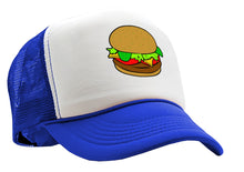 Load image into Gallery viewer, HAMBURGER - Five Panel Retro Style TRUCKER Cap
