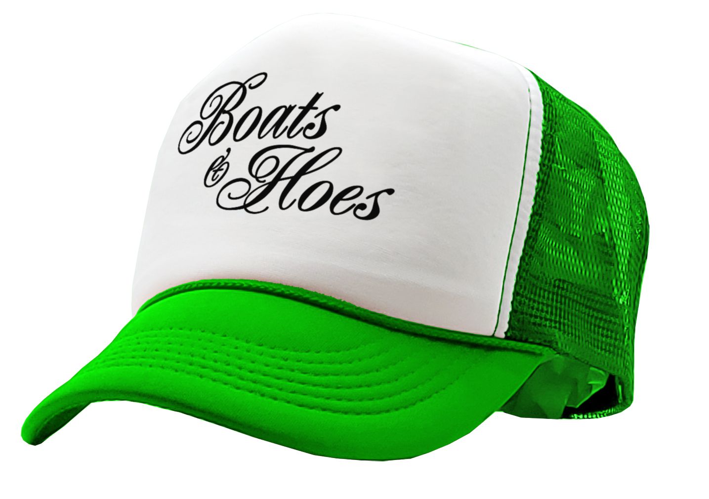 BOATS N HOES - prestige worldwide ferrell funny - Vintage Retro Style Trucker Cap Hat