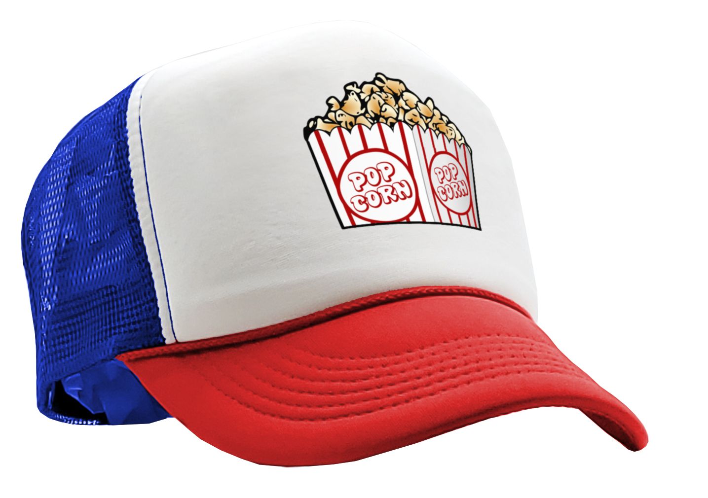 POPCORN - Five Panel Retro Style TRUCKER Cap