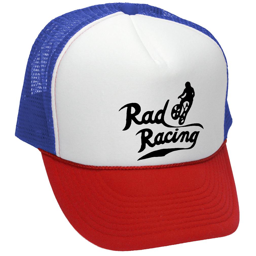 RAD RACING bicycle retro vintage style movie - Unisex Adult Trucker Cap Hat - Five Panel Retro Style TRUCKER Cap