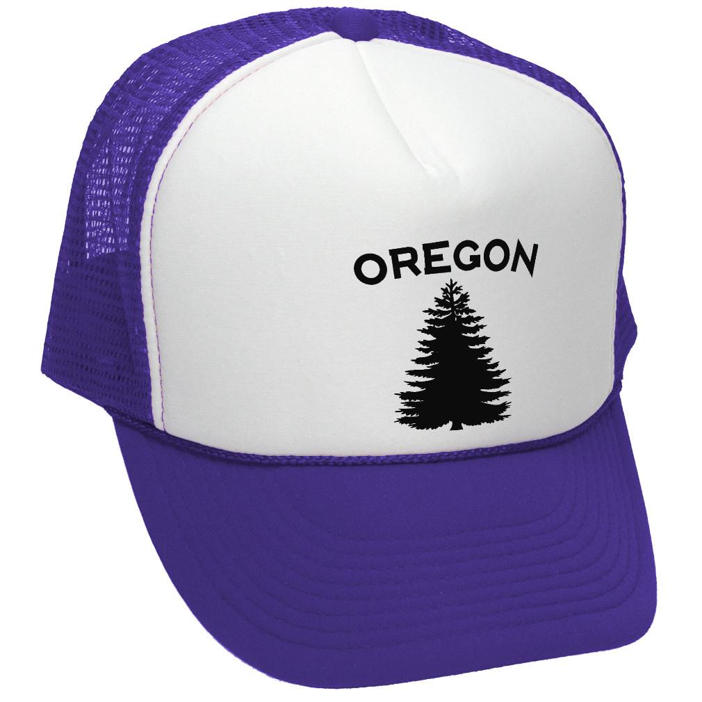 OREGON - us state salem portland beaver - Adult Trucker Cap Hat - Five Panel Retro Style TRUCKER Cap