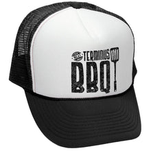 Load image into Gallery viewer, Terminus BBQ Trucker Hat - Mesh Cap - Five Panel Retro Style TRUCKER Cap
