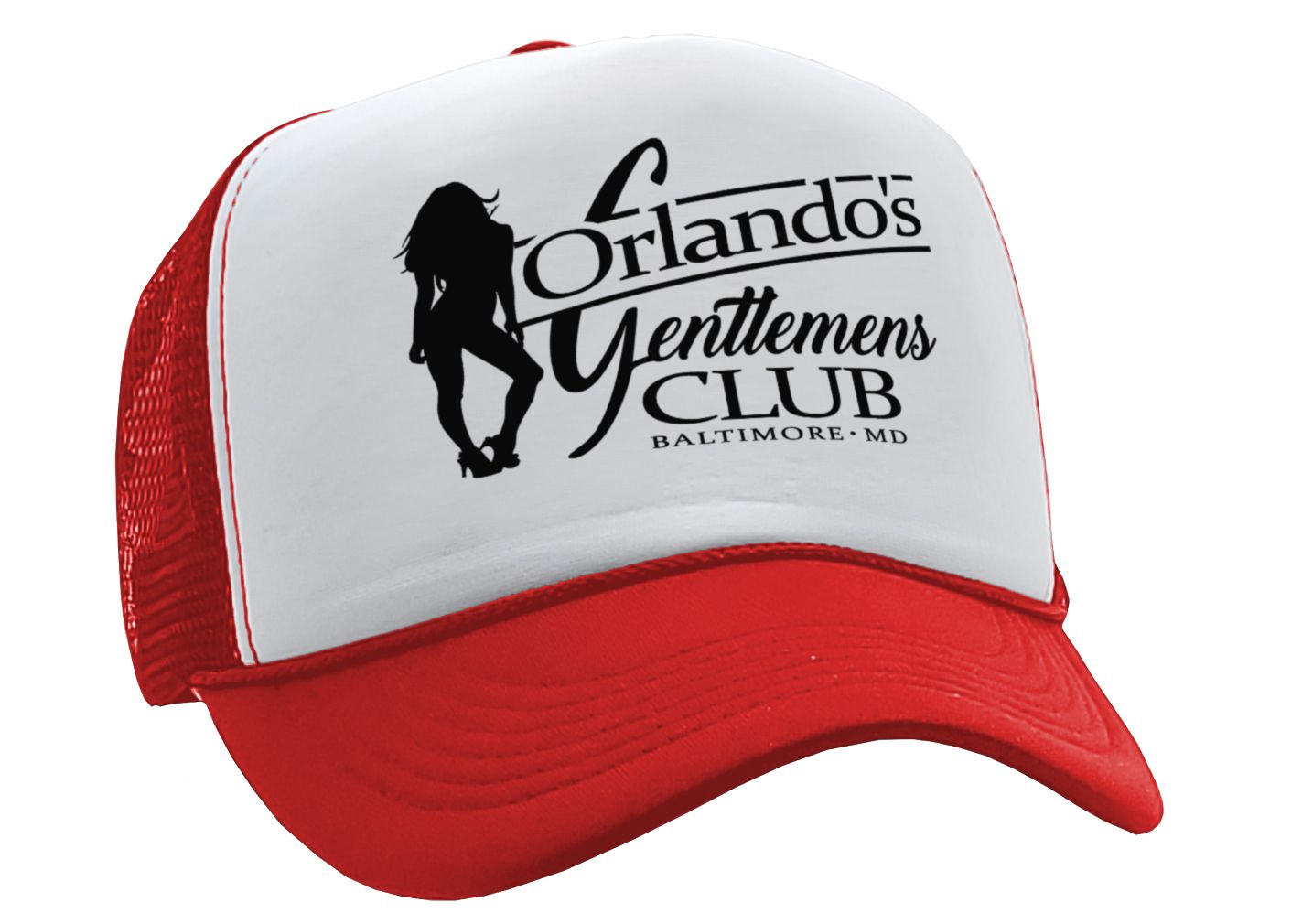 ORLANDOS GENTLEMENS CLUB - strip mafia - Vintage Retro Style Trucker Cap Hat - Five Panel Retro Style TRUCKER Cap