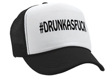 Load image into Gallery viewer, #DRUNKASFUCK - Vintage Retro Style Trucker Cap Hat - Five Panel Retro Style TRUCKER Cap
