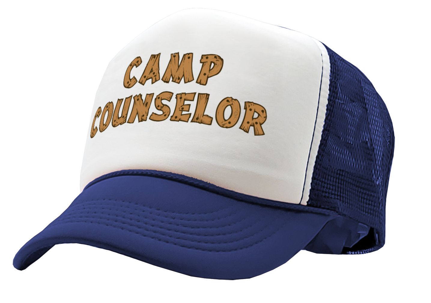 CAMP COUNSELOR - nature wilderness guide tourist - Unisex Adult Trucker Cap Hat - Five Panel Retro Style TRUCKER Cap