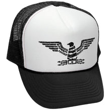 Load image into Gallery viewer, Roman Eagle Trucker Hat - Mesh Cap - Five Panel Retro Style TRUCKER Cap
