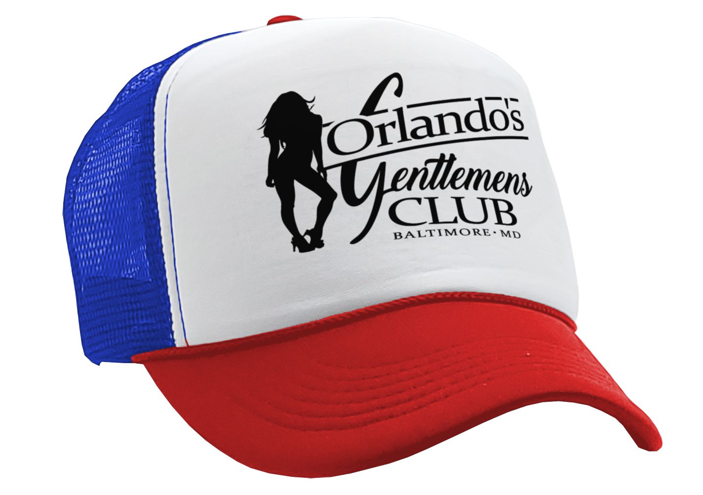 ORLANDOS GENTLEMENS CLUB - strip mafia - Vintage Retro Style Trucker Cap Hat - Five Panel Retro Style TRUCKER Cap