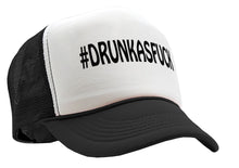 Load image into Gallery viewer, #DRUNKASFUCK - Vintage Retro Style Trucker Cap Hat - Five Panel Retro Style TRUCKER Cap
