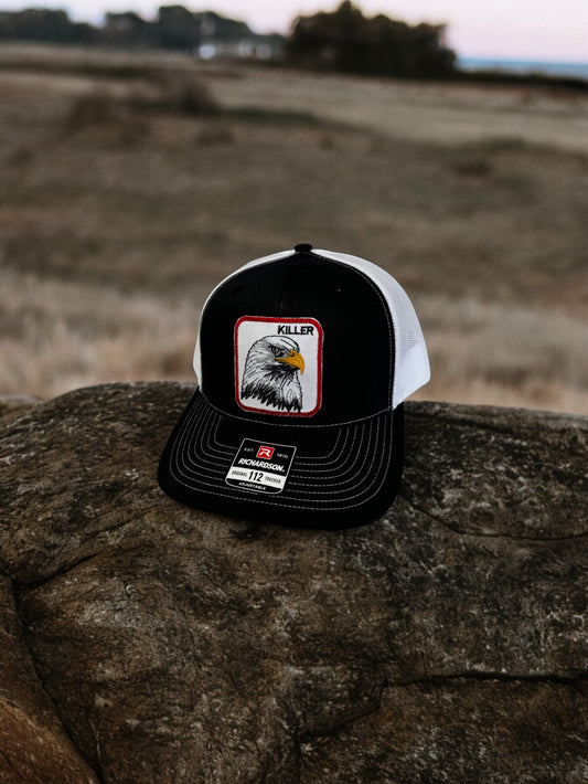 KILLER EAGLE Patch Embroidered Snap Back Trucker Hat - KILLER EAGLE Patch