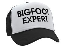 Load image into Gallery viewer, BIGFOOT EXPERT - sasquatch squatchin hunter - Adjustable Snap Back Trucker Cap Hat
