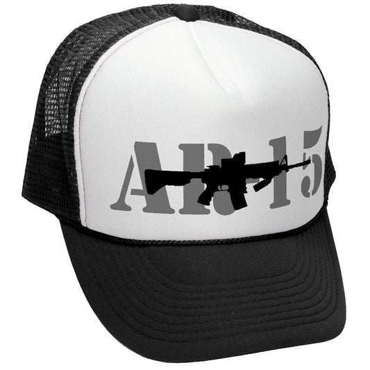 AR-15 - ar15 assault rifle gun rights usa - Adult Trucker Cap Hat