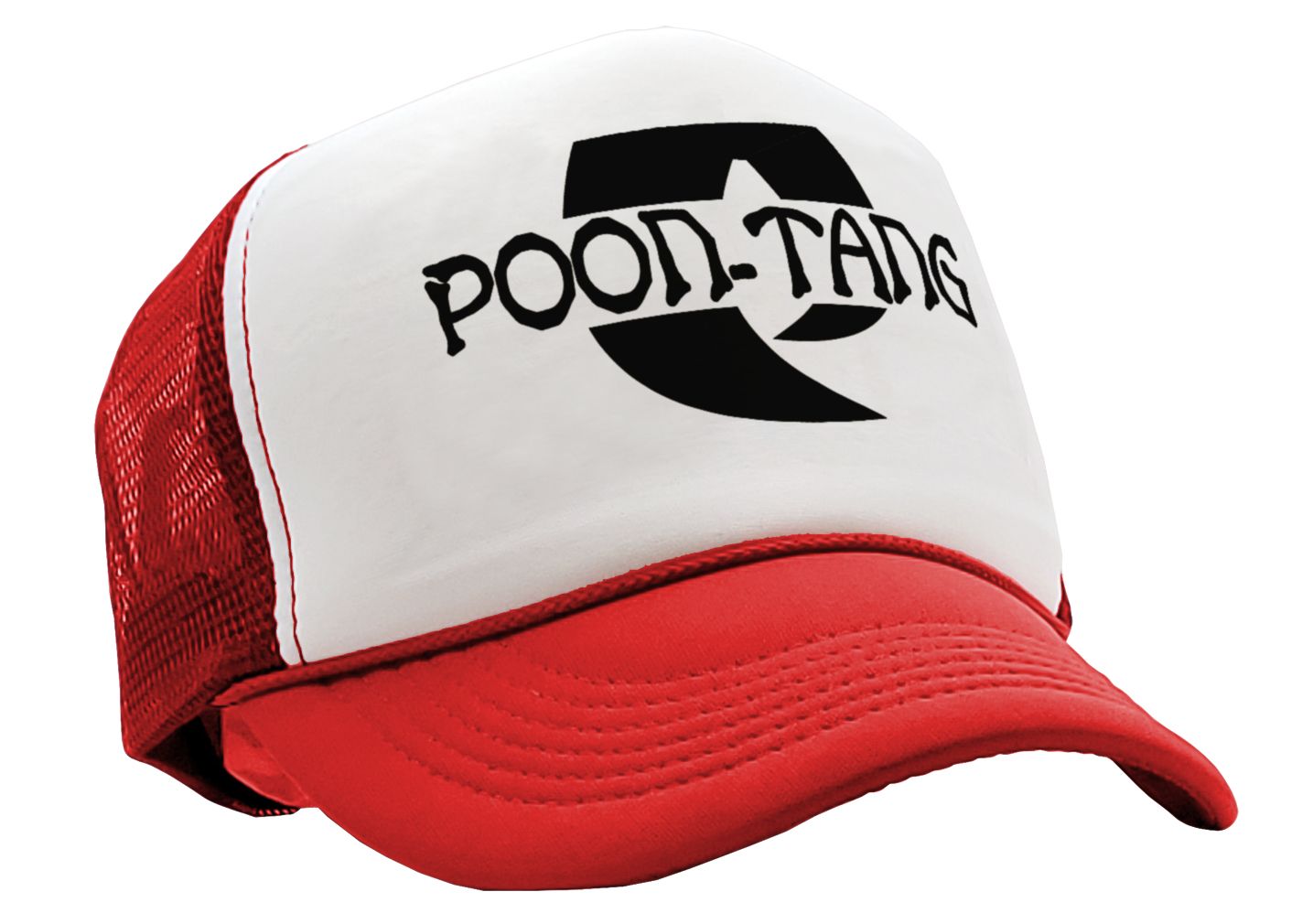 POON TANG CLAN - parody sexy joke gift - Vintage Retro Style Trucker Cap Hat - Five Panel Retro Style TRUCKER Cap