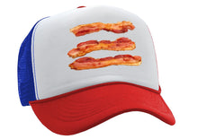 Load image into Gallery viewer, BACON - delicious breakfast ham - Vintage Retro Style Trucker Cap Hat - Five Panel Retro Style TRUCKER Cap
