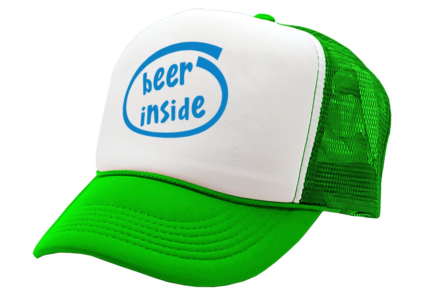 BEER INSIDE - parody college drinking - Trucker Hat