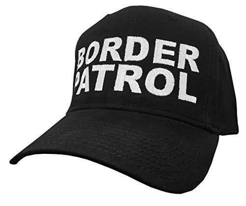 Border Patrol • 6-Panel Adjustable Embroidered Hat (One Size, Black)