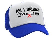 Load image into Gallery viewer, Am I Drunk Adjustable Snap Back Trucker Hat
