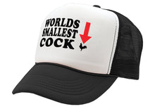 Load image into Gallery viewer, WORLD&#39;S SMALLEST COCK - Five Panel Retro Style TRUCKER Cap
