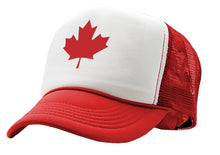 Load image into Gallery viewer, CANADIAN MAPLE LEAF - O Canada patriot pride - Vintage Retro Style Trucker Cap Hat - Five Panel Retro Style TRUCKER Cap
