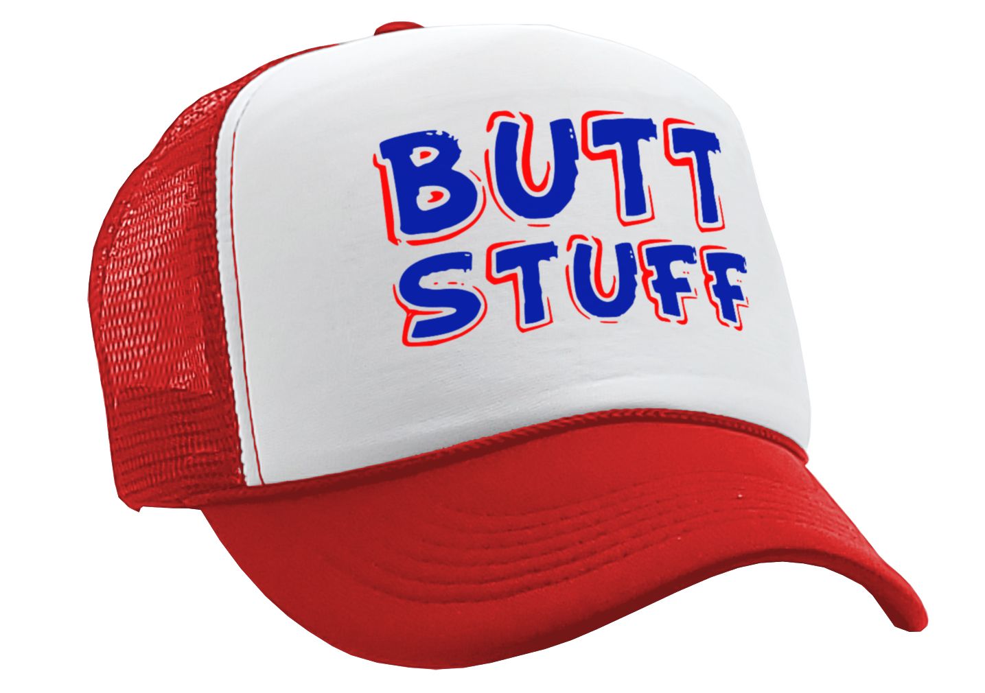 BUTT STUFF - Five Panel Retro Style TRUCKER Cap