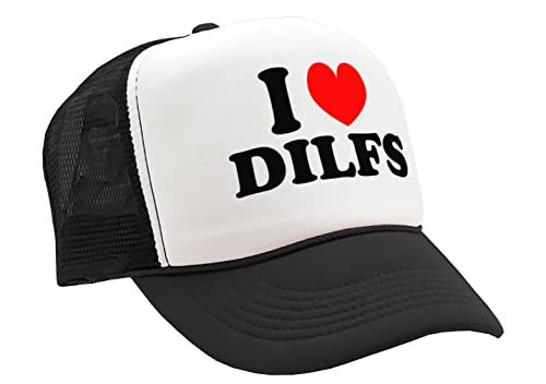 Nukem Cap Company - I Heart DILFS - Vintage Retro Style Trucker Cap Hat